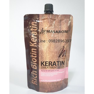 MASARONI เคราติน ทรีทเม้นท์มาส์ค ทรีทเม้นท์เคราติน มาเซโรเน่ Masaroni Keratin Treatment500มล. #เคราตินมาส์ก