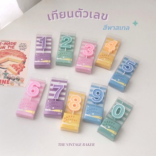 ภาพหน้าปกสินค้า✦ พร้อมส่ง ✦ เทียนตัวเลข เทียนวันเกิด สีพาสเทล เลือกสีได้ ซึ่งคุณอาจชอบสินค้านี้