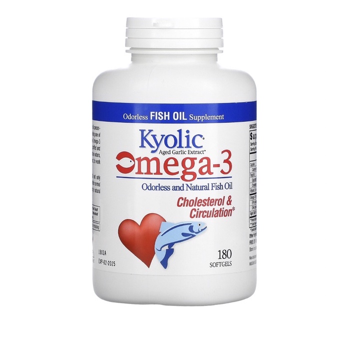 สารสกัดกระเทียม-garlic-omega3-3-vitamin-e-ลดคอเลสเตอรอล-ลดไตรกลีเซอไรด์-ลดความดันโลหิต-180softgels