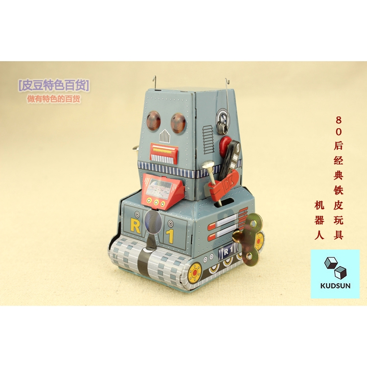 หุ่นกระป๋องไขลาน-robotank-ของเล่นโบราณ-ของเล่นสังกะสี