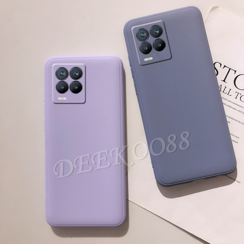 เคสโทรศัพท์-realme-8-4g-realme-8-5g-casing-simple-color-tpu-silicone-back-cover-เคส-realme8-skin-feel-tpu-soft-case