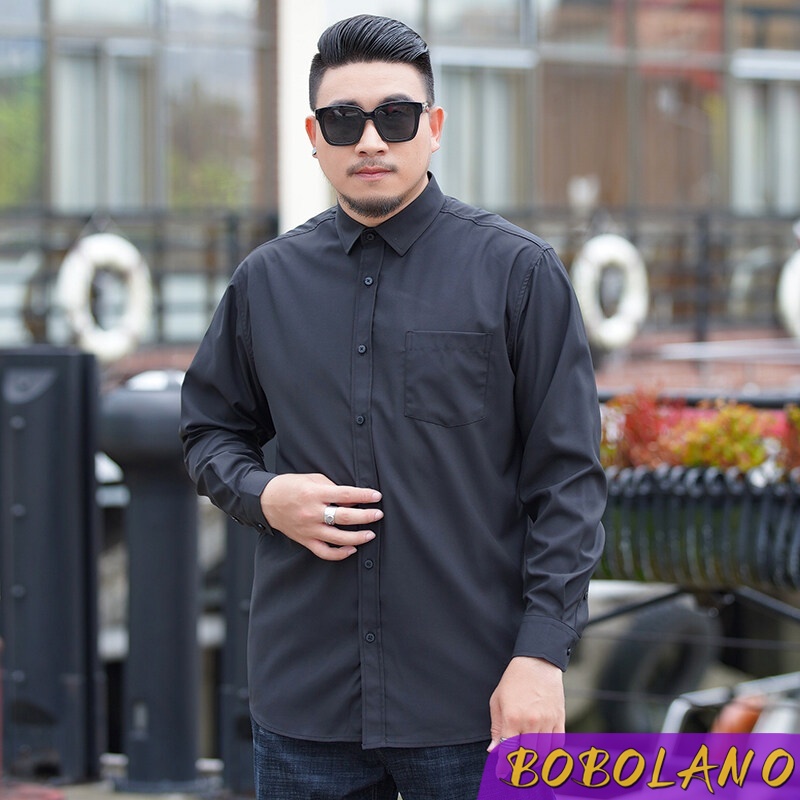 เสื้อเชิ้ตแขนยาวลําลอง-ทรงหลวม-ขนาดใหญ่-โอเวอร์ไซซ์-แฟชั่นนักธุรกิจ-สไตล์เกาหลี-สําหรับผู้ชาย-ไซซ์-3xl-10xl