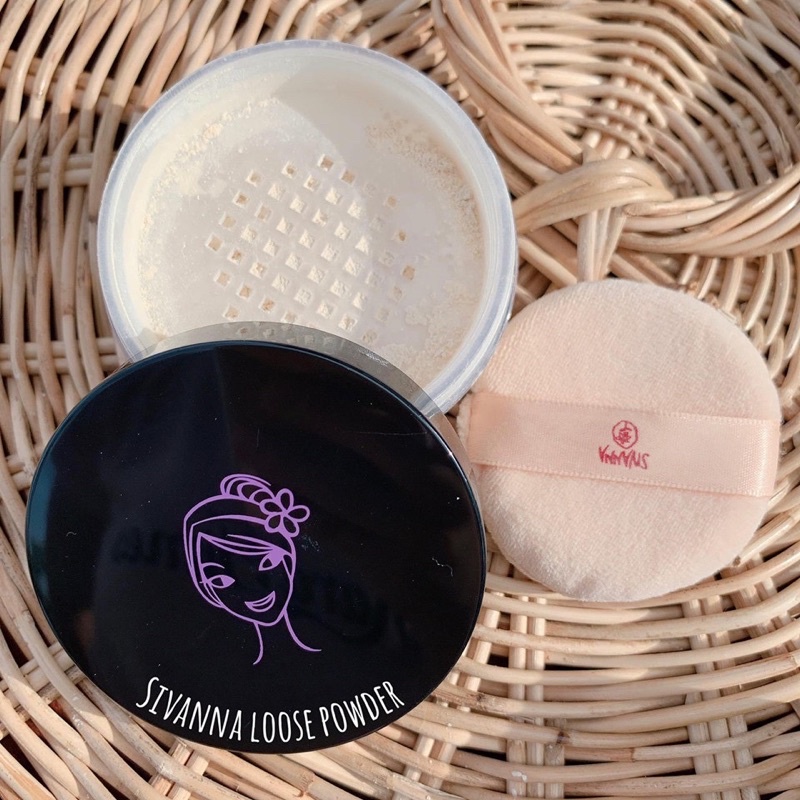 sivanna-loose-powder-f010-แป้งฝุ่นสิวันนา-เนื้อเนียนละเอียดโปร่งแสง-ดูดซับความมันบนใบหน้า