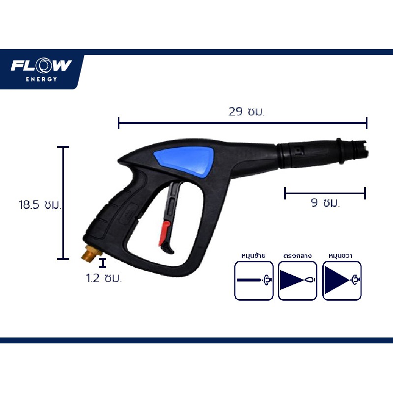 ปืนฉีดน้ำแรงดันสูง-flow-รุ่น-g2-ปืนยาว-มีไกปืน-ปืนฉีดน้ำแรงดันสูง-แบบพกพา-มีหัวต่อ-ใช้ต่อกับเครื่องฉีดน้ำแรงดันสูง