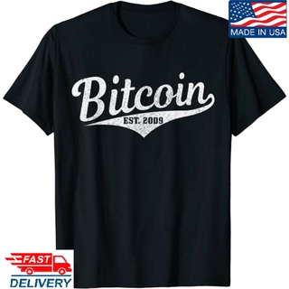 Bitcoin Est. เสื้อยืด พิมพ์ลายนักลงทุนสกุลเงิน 2009 Btc Crypto ของขวัญS-5XL