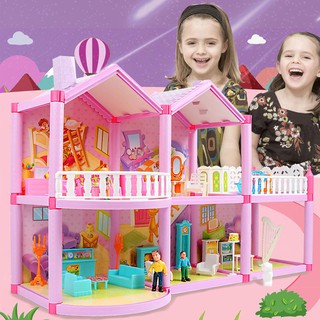 สินค้า ของเล่นเด็ก (รุ่น BF47) บ้านตุ๊กตาไม้เฟอร์นิเจอร์ขนาดจิ๋วชุดบ้านจิ๋วของขวัญวันเกิดสำหรับผู้หญิง DIY ของเล่นเด็กผู้หญิง