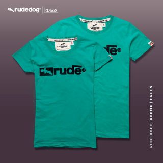 Rudedog เสื้อยืด รุ่น Box19 สีเขียว