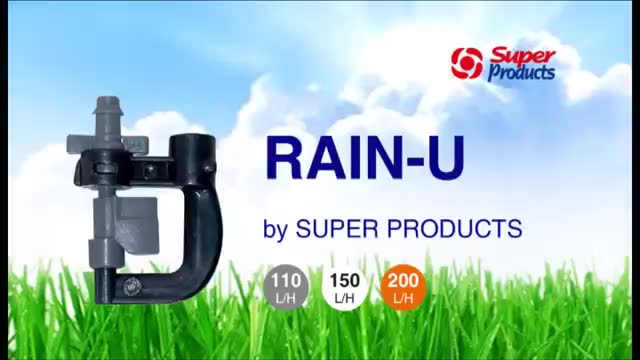 super-products-หัวมินิสปริงเกอร์-รุ่น-rain-u-สีเทา-สปริงเกอร์-สำหรับต่อสายไมโคร-แพ็ค-10ชิ้น-สปริงเกอร์-ระบบน้ำ