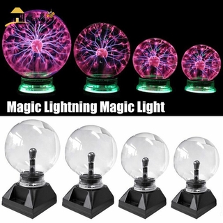 FBYUJ- Magic Plasma Ball Touching Sound Sensitive Plasma Lamp Light for Parties Decorations Kids Bedroom