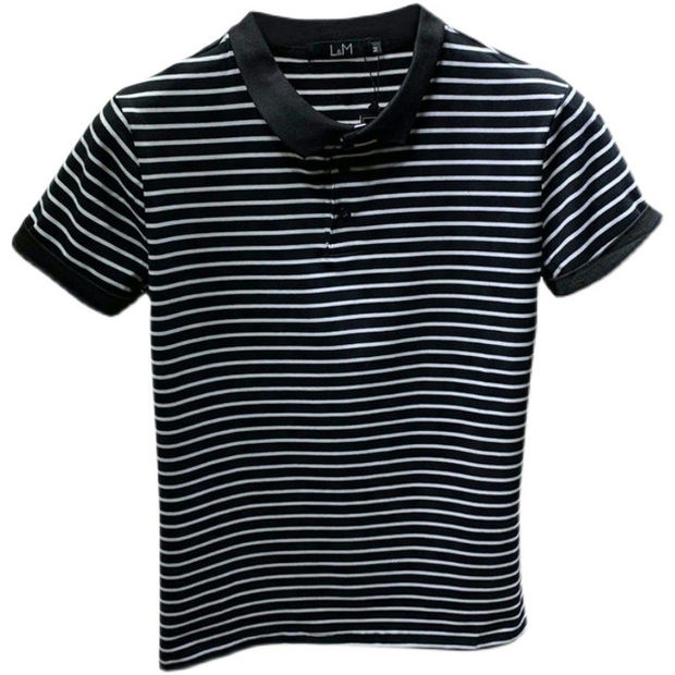 ฤดูร้อนผู้ชายหล่อเสื้อโปโลผู้ชาย-self-cultivation-ลายน้ำแบรนด์เสื้อยืดครึ่งแขนสั้นสีทึบเสื้อยืดแขนสั้นสำหรับชาย