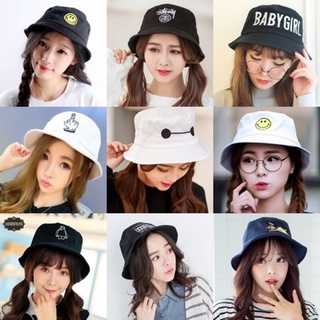 Cap_Bucket Hat Baymax Stussy smile Baby girl of Advisory หมวกบักเก็ต Hat หมวกแฟชั่น สไตล์เกาหลี ราคาถูกมาก พร้อมส่ง