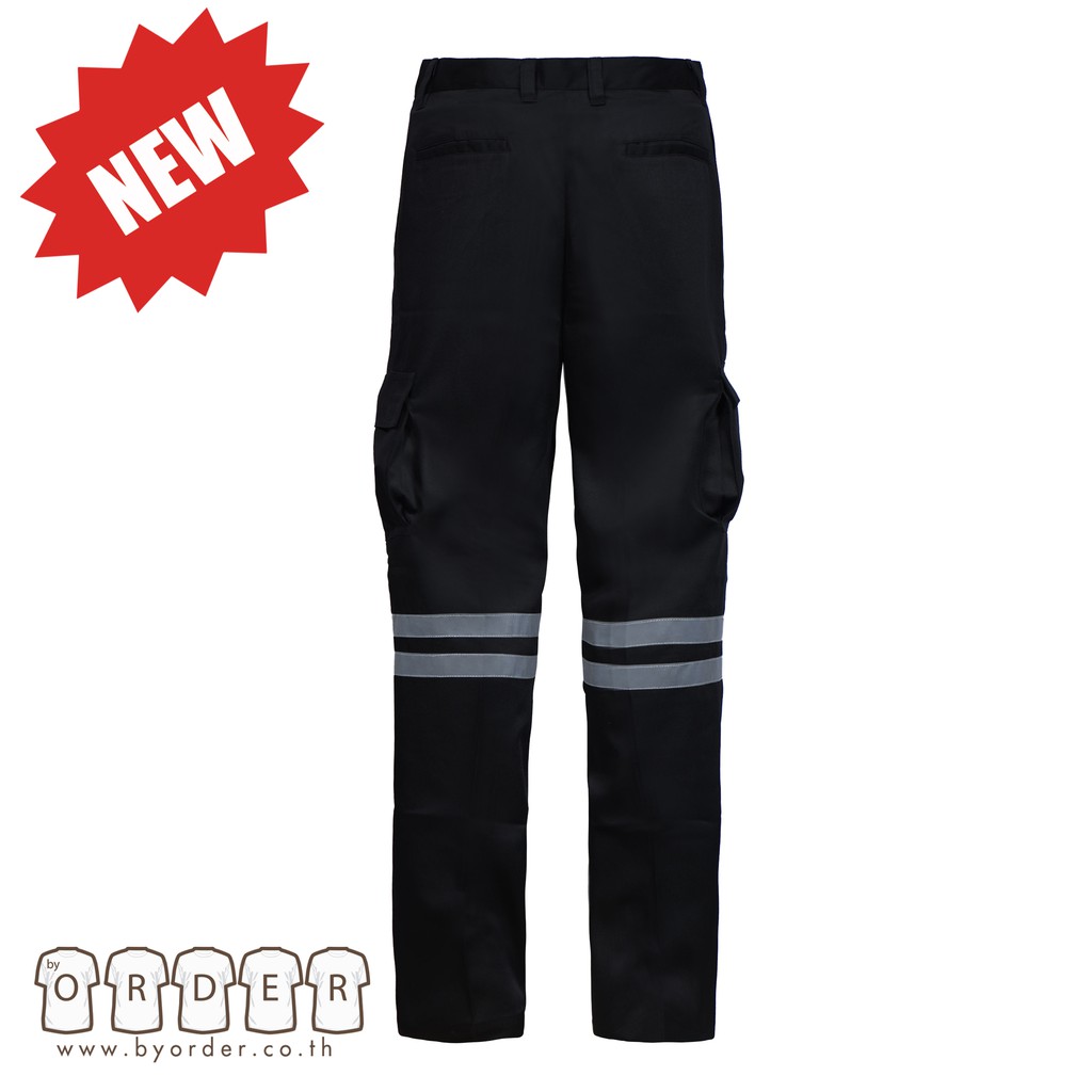 กางเกงคาร์โก้-v01-เทปสะท้อนแสง-2-เส้น-กางเกงขายาวอย่างดี-หลายสี-กางเกงช่าง-กางเกงทำงาน