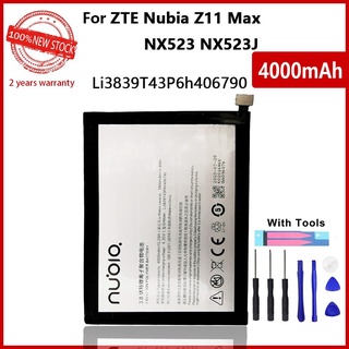 แบตเตอรี่ แท้ Nubia Z11 Max NX523 NX523J Li3839T43P6h406790 รับประกันนาน 3 เดือน