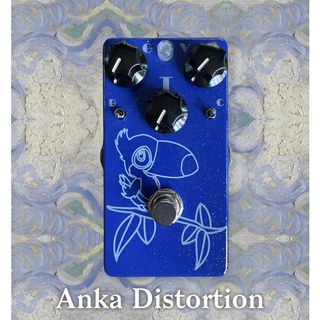 เอฟเฟ็คกีต้าร์ไฟฟ้า CKK ANKA Distortion (รูปนกปากยาว สีน้ำเงินกากเพรช)