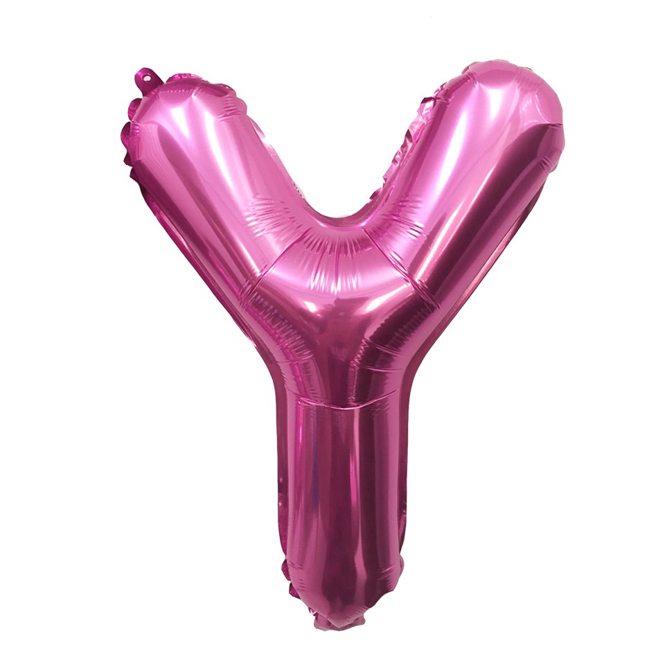 balloon-fest-ลูกโป่งฟอยล์-ตัวอักษรอังกฤษ-v-z-สามารถเลือกได้-ขนาด-16นิ้ว-สีชมพู-pink