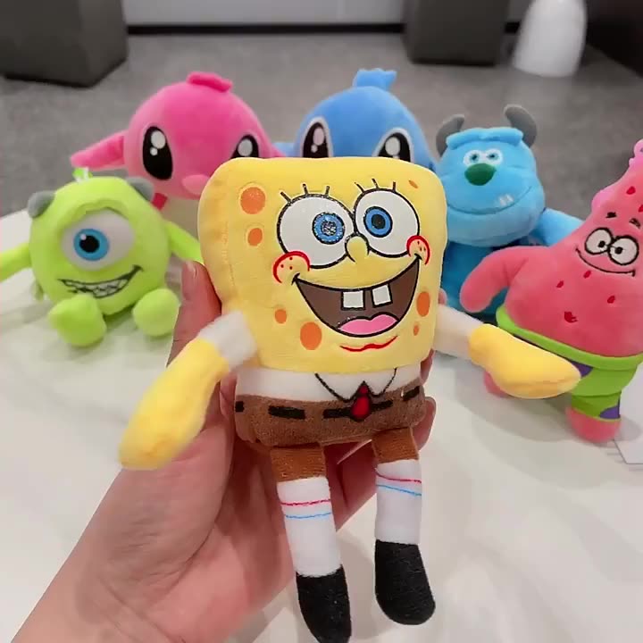 epoch-พวงกุญแจตุ๊กตา-spongebob-ของขวัญวันเกิด-หมอนตุ๊กตาเด็ก-ของขวัญแต่งงาน-ของเล่นเด็ก-พวงกุญแจรถ-ของเล่น-กระเป๋า-จี้-diy-เครื่องประดับ-ตุ๊กตา-พวงกุญแจ