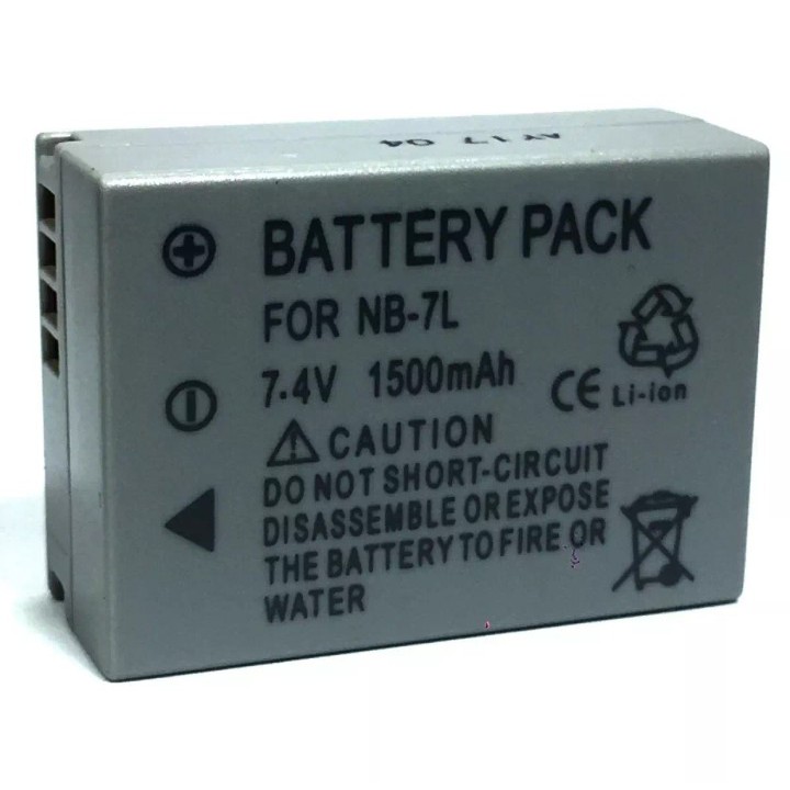 แบตเตอรี่กล้อง รหัสแบต NB-7L,NB7L 1500mAh แบตกล้องแคนนอนcanon for Canon ...