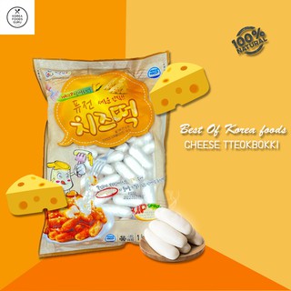 ภาพขนาดย่อของสินค้าต๊อกบกกีใส้ชีส แป้งต๊อกบกกี ต๊อกชีส tokpokki (치즈떤떡볶이  Cheesy Tteokbokki)​ ขนาด 1 kg.