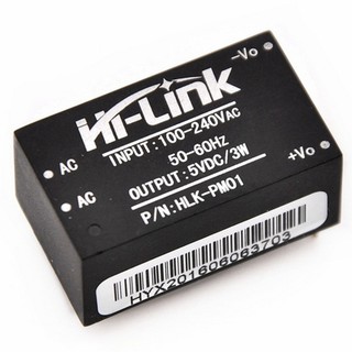 Hlk-pm01 AC-DC 220V ถึง 5V โมดูลแหล่งจ่ายไฟ ขนาดเล็ก โมดูลสวิตช์พาวเวอร์ซัพพลายในครัวเรือนอัจฉริยะ