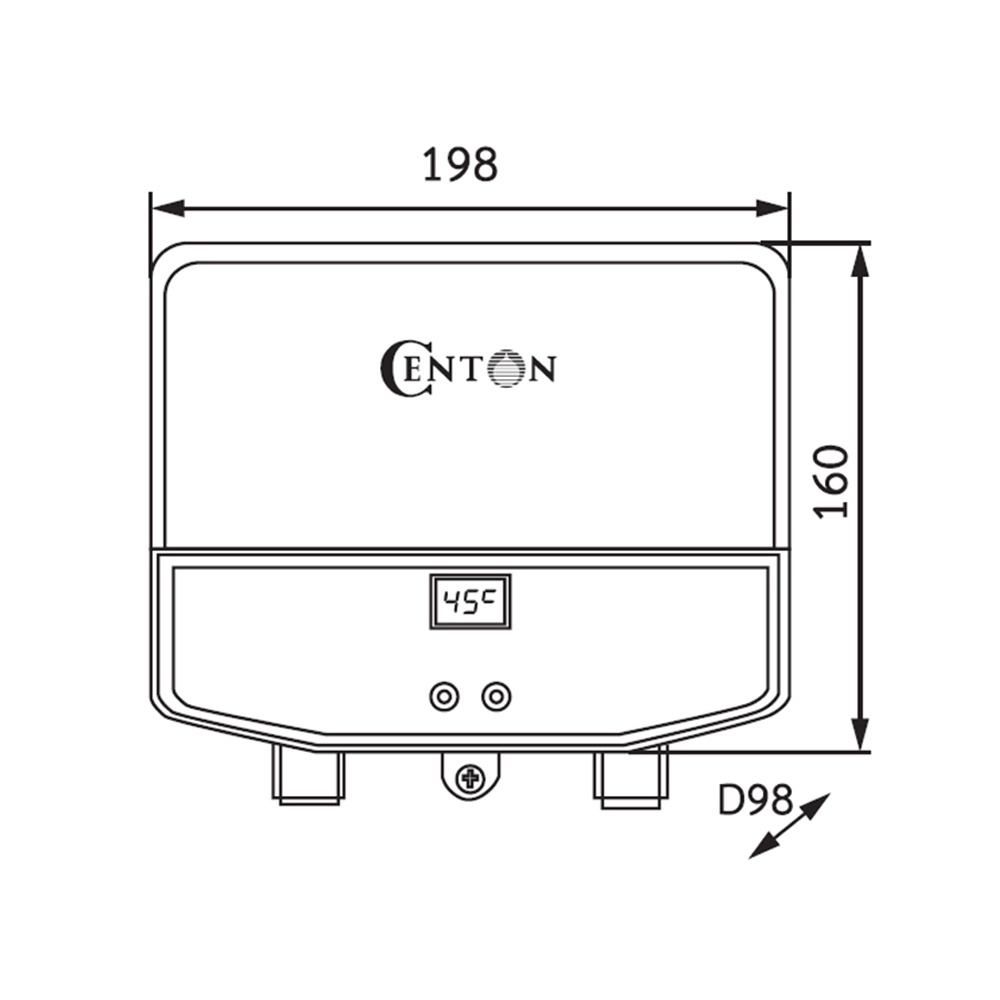 centon-เครื่องทำน้ำร้อน-xfj65kh-6500-w-ขาว