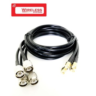 TNC Male to SMA Female LMR200  lowloss cable 1 meter - PACK 4