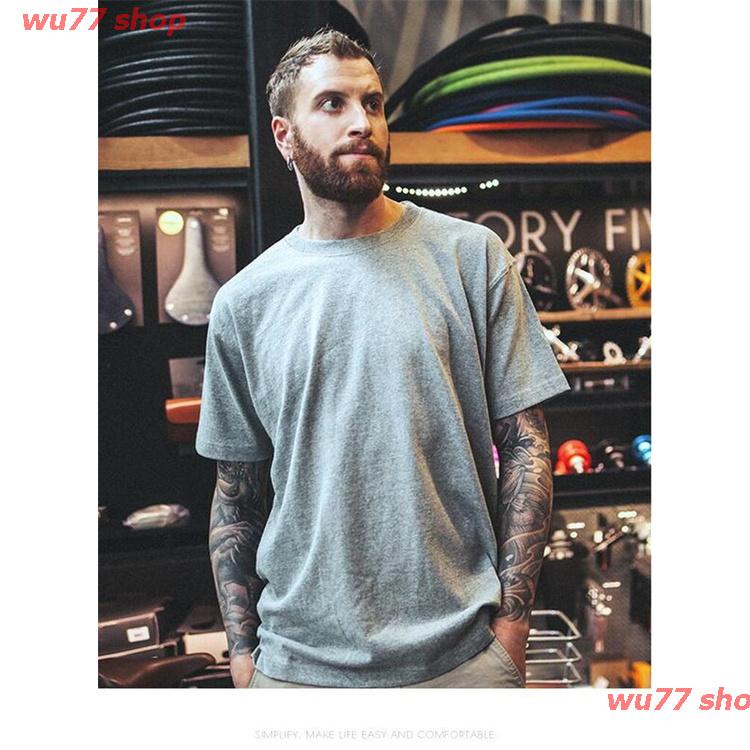 wu77-shop-2021-เสื้อยืดเสื้อท็อป-334bf-สีดําสําหรับผู้ชาย