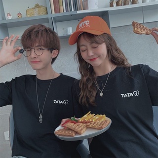 ผลิตภัณฑ์ใหม่👕เสื้อยืดแขนสั้น ผ้าฝ้ายแท้ ทรงหลวม แฟชั่นฤดูร้อน สําหรับผู้ชาย และผู้หญิง