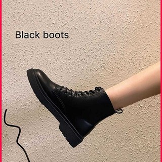 สินค้า 🔥Hot sale~ รองเท้าบูทมาร์ตินหญิงสไตล์อังกฤษ 2020 ใหม่ฤดูใบไม้ร่วงสุทธิสีแดงฤดูใบไม้ร่วงรองเท้าสั้นฤดูใบไม้ผลิและฤดูใบไม