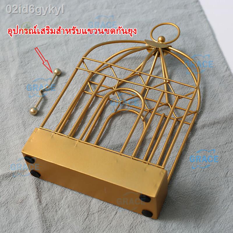 grace-ready-stock-creative-mosquito-coil-holder-nordic-style-birdcage-shape-summer-day-iron-mosquito-repellent-incense