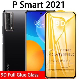 Huawei P Smart 2021 2020 Y7A Nova 7i 7 6 Pro SE 8 SE Mate 40 P40 Pro Plus Y8S Honor 9X 30 Lite 30 Pro Plus 30S X10 Max Tempered Glas Film 9D Full Glue Screen Protector Protective Glass