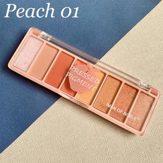 อายแชโดว์ลูกพีช Peach Eye Shadow palette 8 เฉดสี เนื้อแมทและชิมเมอร์