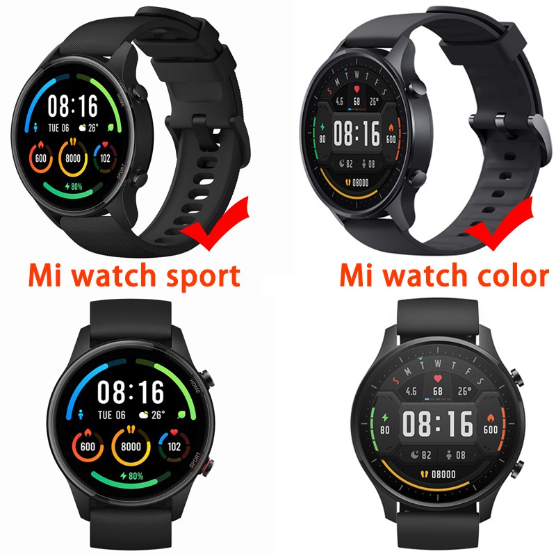 ภาพหน้าปกสินค้าสายนาฬิกาข้อมือ ซิลิโคนนิ่ม สไตล์สปอร์ต สำหรับ Xiaomi Mi Watch Color จากร้าน jiandafeng.th บน Shopee