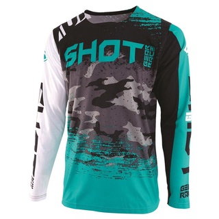 【COD】 พร้อมส่ง เสื้อกีฬาแขนสั้น ลายทีมแข่งรถจักรยานยนต์วิบาก Downhill BMX สําหรับผู้ชาย 2022