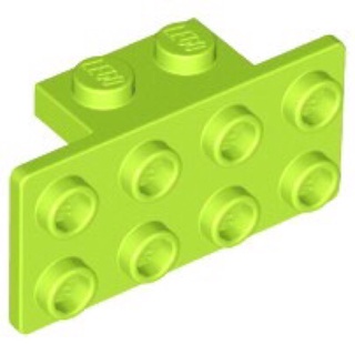 Lego part (ชิ้นส่วนเลโก้) No.93274 / 21731 Bracket 1 x 2 - 2 x 4
