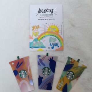 ภาพขนาดย่อของภาพหน้าปกสินค้า2019 Starbucks card Thailand &​China "Besties" You and Me, Me and You. จากร้าน jomphonmee บน Shopee