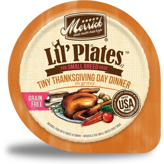 อาหารเปียกสุนัข Merrick Lil’ Plates สูตร Tiny Thanksgiving Day Dinner ขนาด 99 กรัม