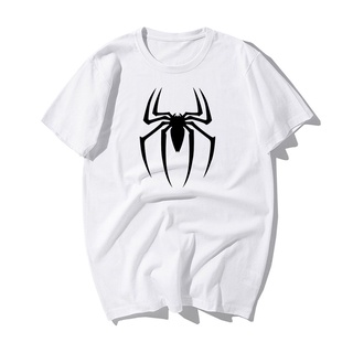 ใหม่ เสื้อยืดลําลอง แขนสั้น ลาย Spider Spider สีขาว สําหรับผู้ชาย