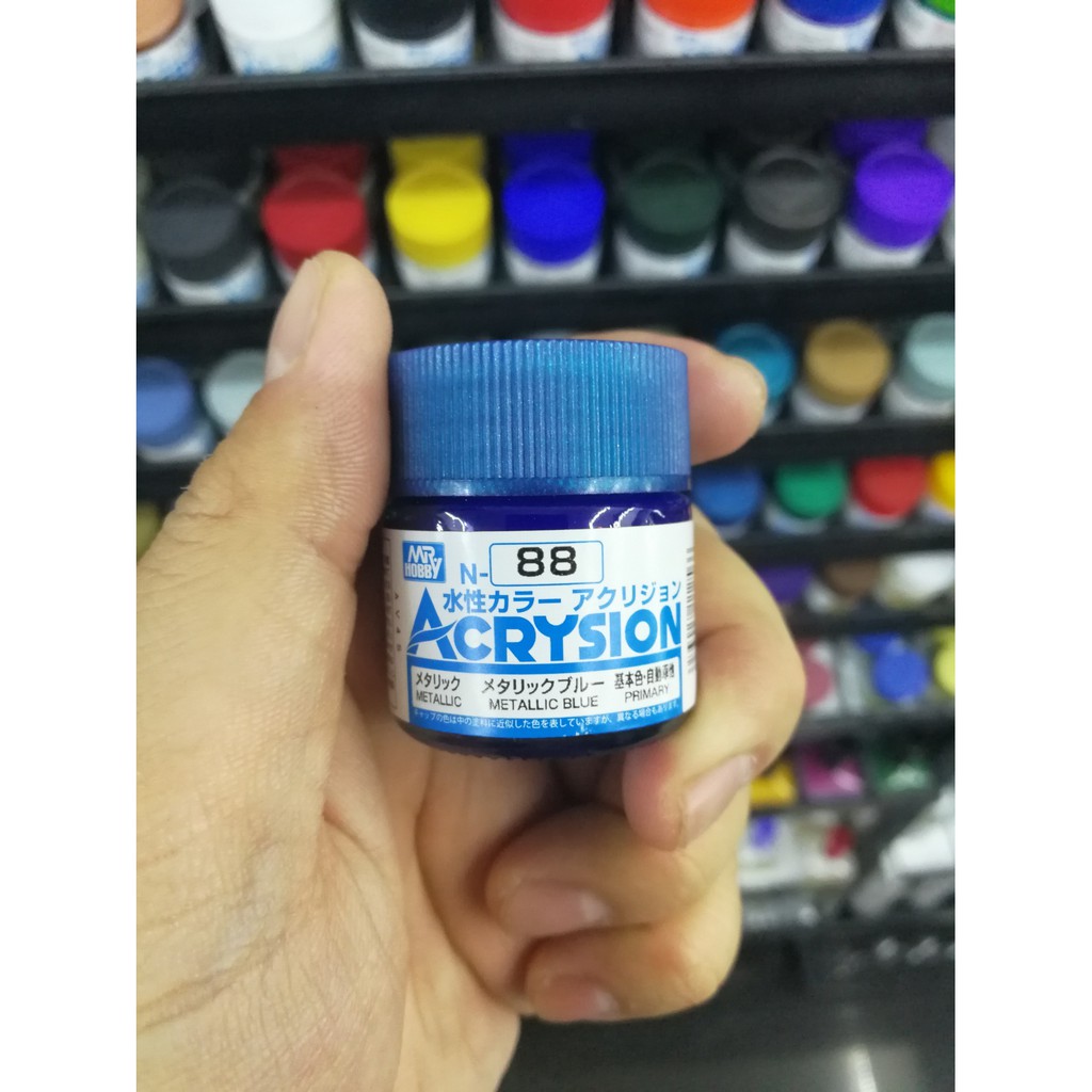 สีสูตรน้ำ-mr-acrysion-color-n88-metallic-blue-metallic-10ml