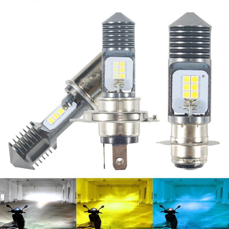 T19 หลอดไฟหน้ารถจักรยานยนต์ H4 Led BA20D Led H6 P15D H6W 2V 6000K ...