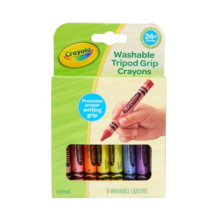 ภาพหน้าปกสินค้าCrayola สีเทียนล้างออกได้ แท่งสามเหลี่ยม 8สี ที่เกี่ยวข้อง