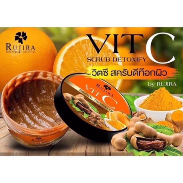 rujira-vit-c-scrub-detoxify-400กรัม