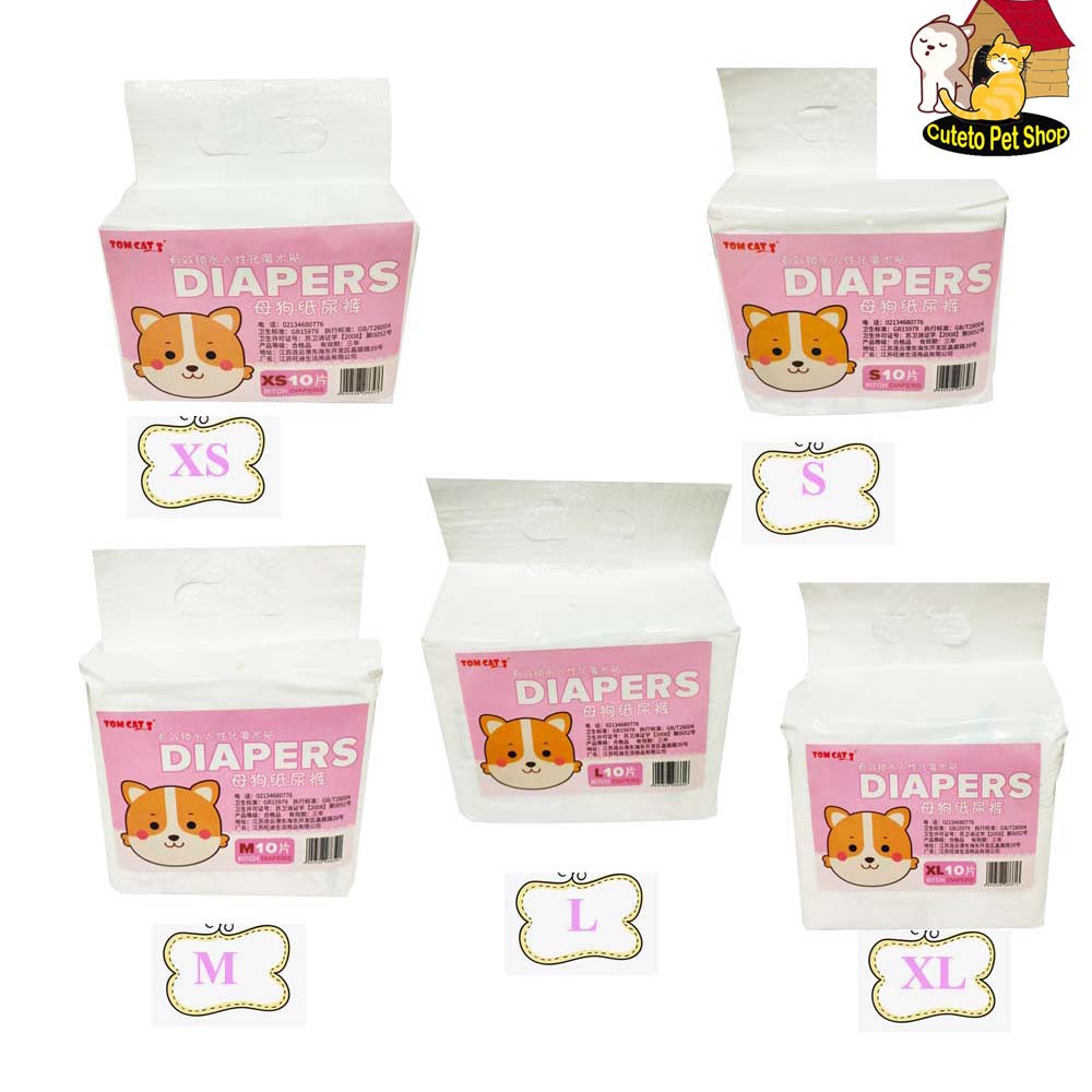 pet8-diapers-ผ้าอ้อมสำหรับลูกสุนัขและลูกแมว-สัตว์เลี้ยง-ดูดซับกลิ่น-ของเหลวได้รวดเร็ว-สะอาด-พร้อมส่ง