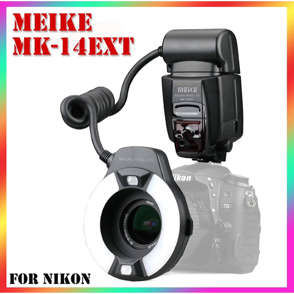 Meike MK14EXT TTL Macro Ring Flash สำหรับกล้อง NIKON/CANON [ของใหม่