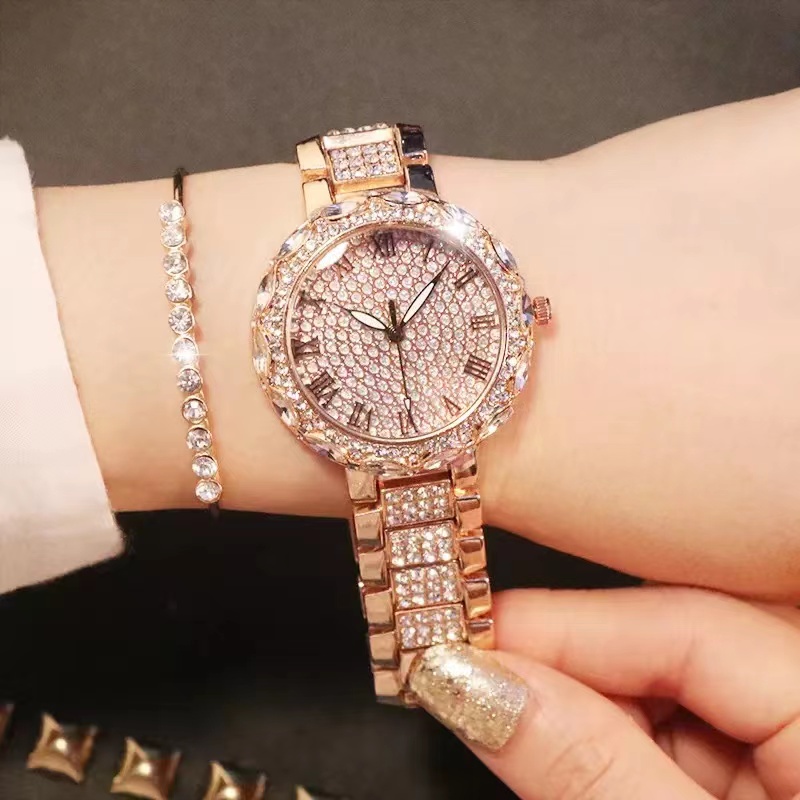 ภาพสินค้าB.s Bes ins นาฬิกาข้อมือควอตซ์ ประดับเพชร หรูหรา กันน้ํา พร้อมกล่อง สําหรับผู้หญิง จากร้าน mengmei0331.th บน Shopee ภาพที่ 4