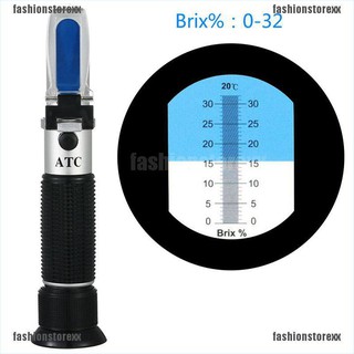 FASHIONSTOREXX▪0-32% Brix sugar wine beer fruit scale refractometer alcohol meter test tool set