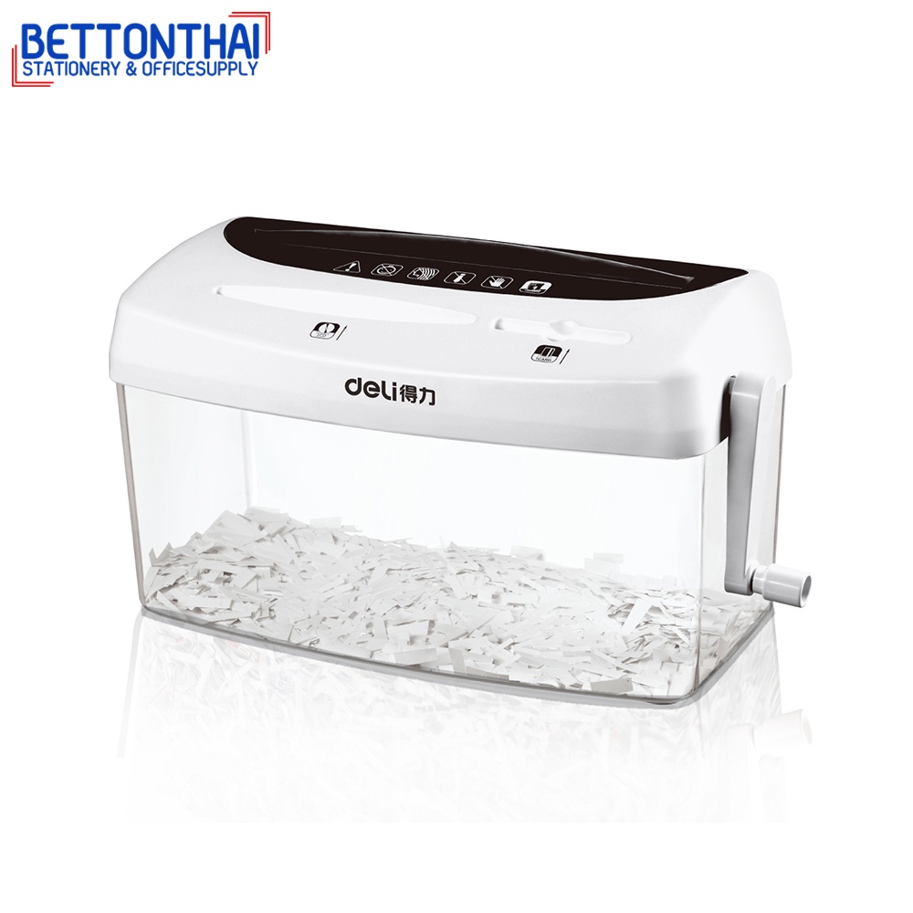 deli-9935-paper-shredder-เครื่องทำลายเอกสาร-แผ่นซีดี-บัตรเครดิต-แบบมือหมุน-ราคาสุดประหยัด-รับกระกัน-1-ปี-ยี่ห้อ-deli