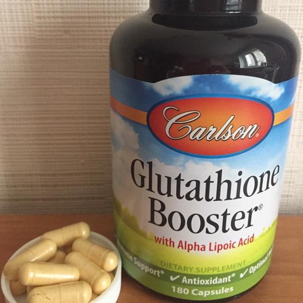carlson glutathione booster กลูตาไธโอน Glutathione Booster 180 Capsules - Carlson Labs