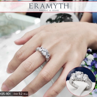 Eramyth Jewelry แหวน เงินแท้ SI-0135-R01 งานฝังเพชรสวิลCZ สินค้ามาตรฐานส่งออก(สินค้าพร้อมส่งในไทย)