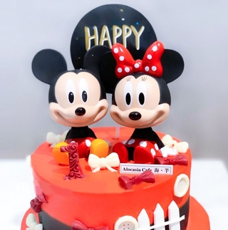 ภาพหน้าปกสินค้ามิกกี้ มินนี่ ตกแต่งเค้ก Mickey Minne toy gifts for kids birthday party cake decorating mickey party decoration cupcake topper ที่เกี่ยวข้อง