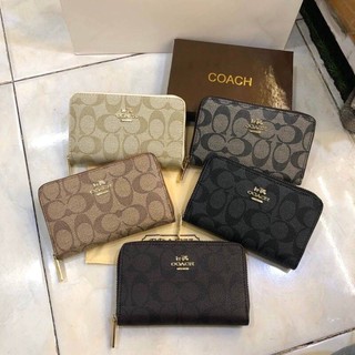 🔥🔥 กระเป๋าตังค์ COACH 6.5” (new) กระเป๋าตังขนาดกลางกําลังดี  รุ่นขายดี งานสวยมากๆๆๆ🔥🔥